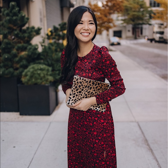 Black and Red Floral Dress NWT - Picture 6 of 7